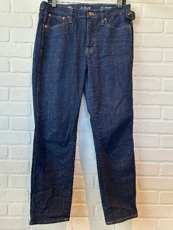 Men's Jeans with Embroidered LogosJeans Straight By J. Crew In Blue Denim, Size: 8