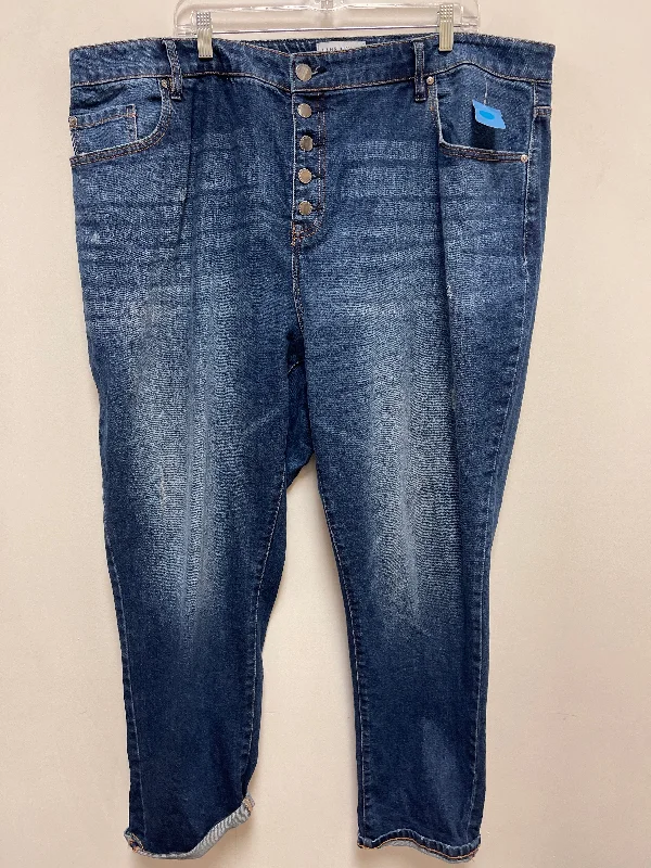 Men's Jeans for a Night OutJeans Straight By Lane Bryant In Blue Denim, Size: 22