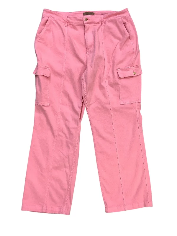 High-Waisted Bootcut Men's JeansJeans Straight By Judy Blue In Pink, Size: 22