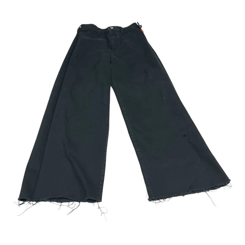 Wash and Wear Men's JeansJeans Wide Leg By Universal Thread In Black Denim, Size: 4