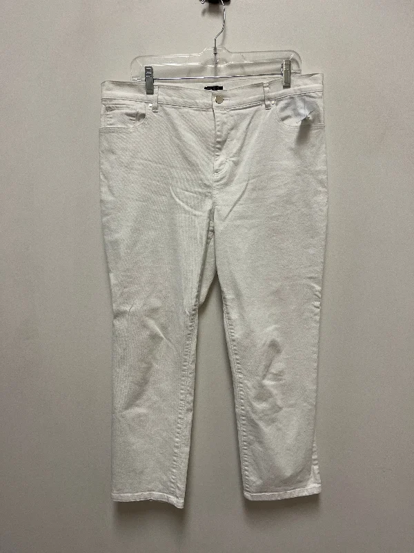 Men's Straight-Leg JeansJeans Cropped By Ann Taylor In White, Size: 14p