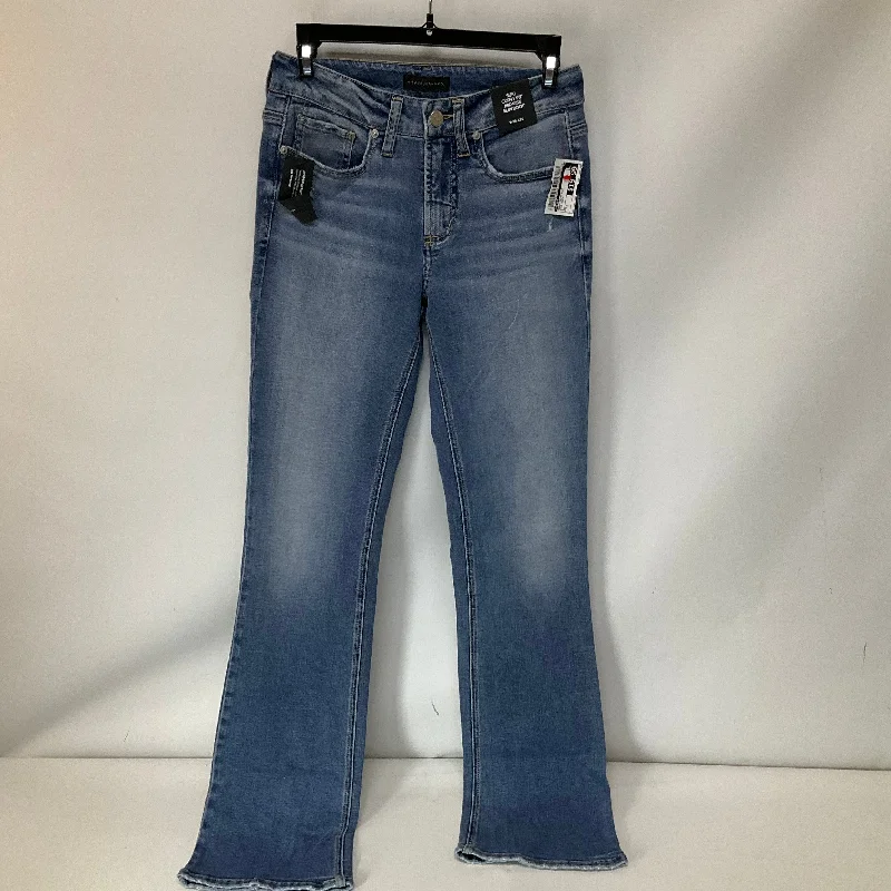 High-Quality Men's JeansJeans Boot Cut By Silver In Blue Denim, Size: 2