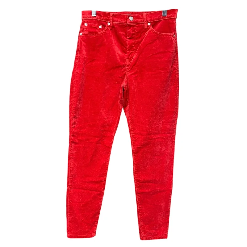 Classic Blue Men's JeansJeans Skinny By Banana Republic In Red, Size: 8