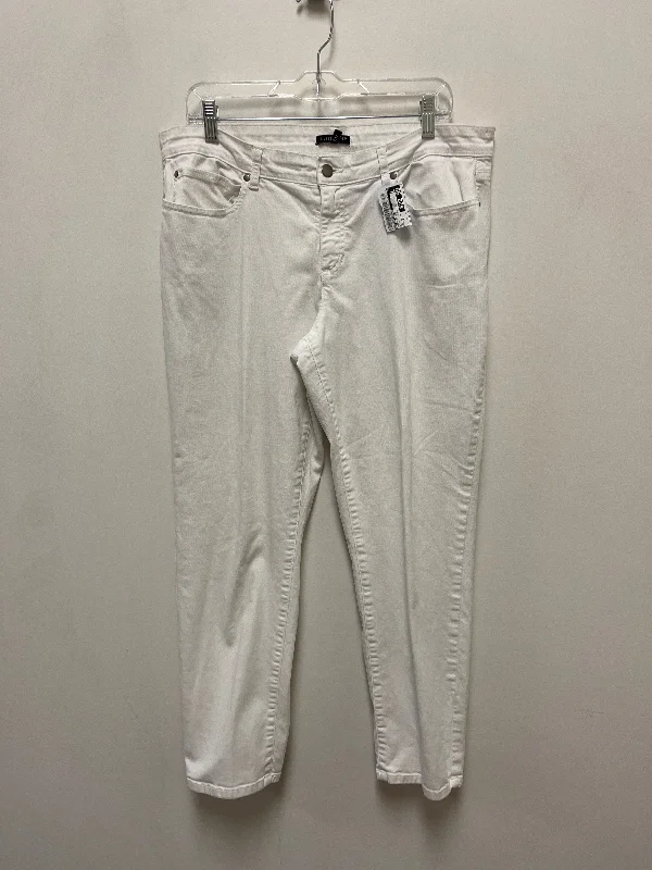 Affordable Designer Men's JeansJeans Skinny By Eileen Fisher In White, Size: 14