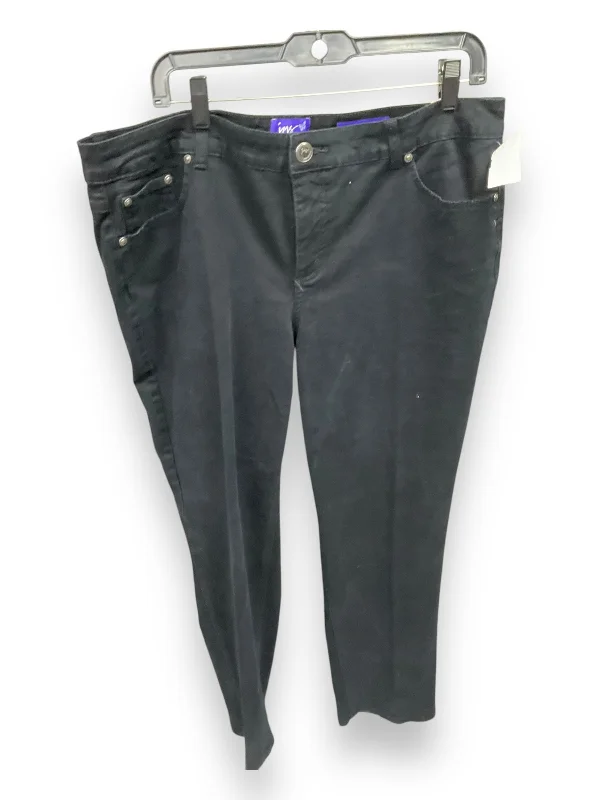 New Arrival Designer Men's JeansJeans Straight By Just My Size In Black, Size: 18