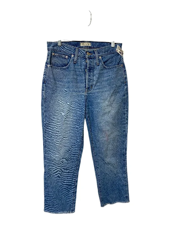 Men's Ripped JeansJeans Boyfriend By Madewell In Blue Denim, Size: 4