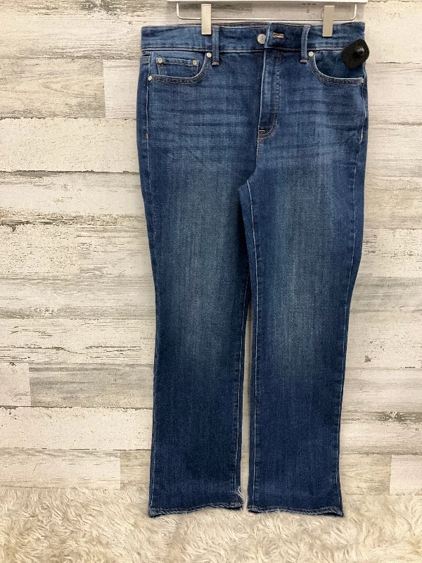 Men's Straight-Leg Jeans in Dark WashJeans Flared By Talbots In Blue, Size: 6