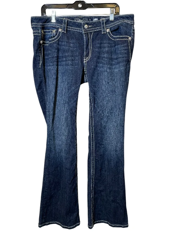 Men's Jeans Made in USAJeans Boot Cut By Miss Me In Blue, Size: 18