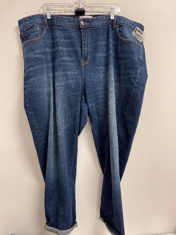 Zip-Fly Men's JeansJeans Straight By Lane Bryant In Blue Denim, Size: 22