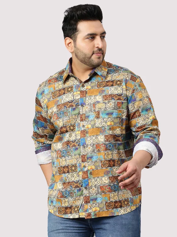 Comfortable Men's Flannel ShirtsKing Mens Printed Casual Shirt Men's Plus Size