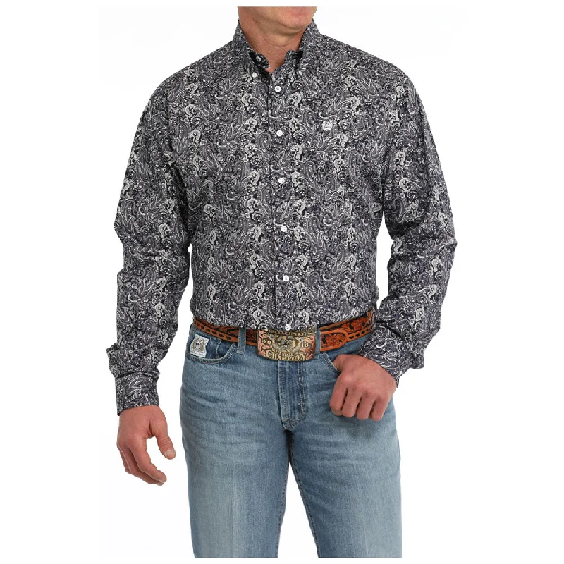 Men's Patterned Dress Shirts for a Unique TwistMTW1105857 Cinch Men's Long Sleeve Button Down Western Shirt - Multicolor Paisley