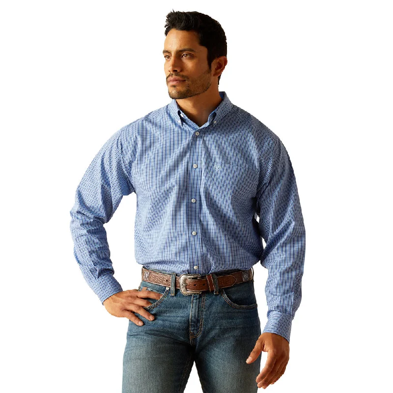 Men's French-Cuff Shirts for a Sophisticated Edge10048399 Ariat Men's Wrinkle Free Rowan Long Sleeve Buttondown Shirt - Regatta