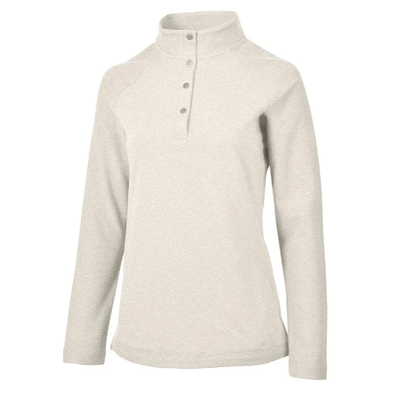 Charles River Women's Ivory Heather Falmouth Pullover