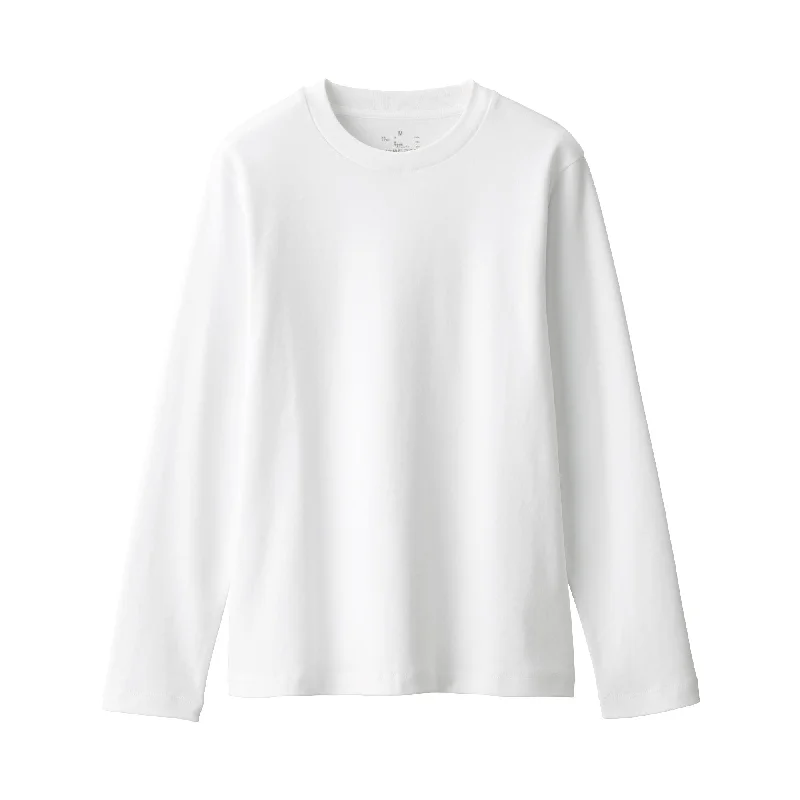 Women's Interlock Knit Crew Neck Long Sleeve T-Shirt