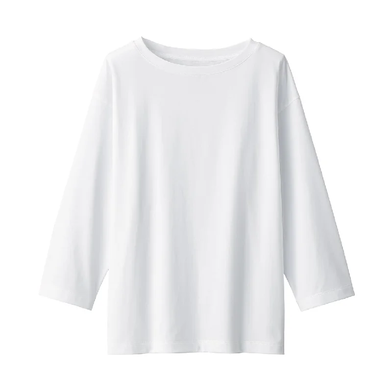 Women's Jersey Boat Neck 3/4 Sleeve T-Shirt