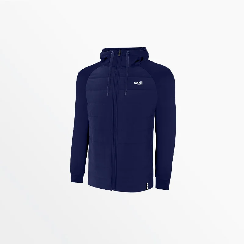 MEN'S THERMA FLEECE WOVEN FRONT JACKET