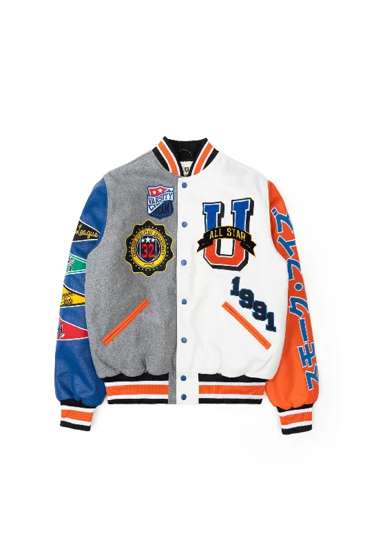 All Star Varsity Jacket - Royal White