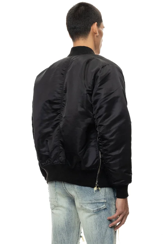 Mens Ma1 Bomber Jacket - Black