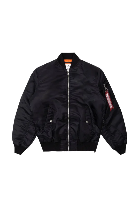 Mens Ma1 Bomber Jacket - Black