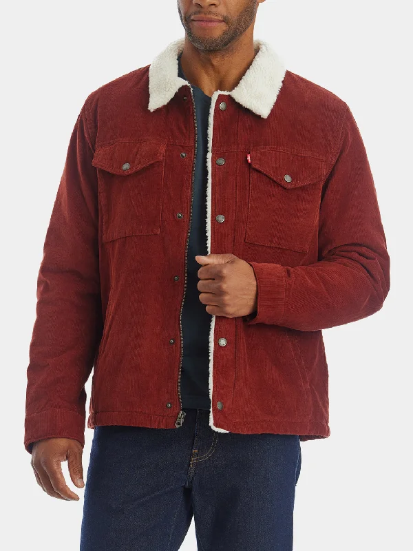 Courduroy Sherpa Lined Depot Jacket