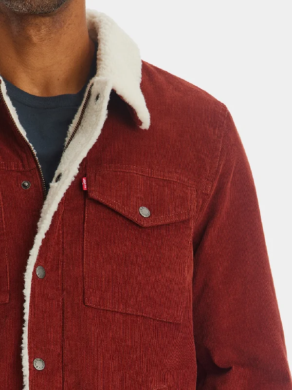 Courduroy Sherpa Lined Depot Jacket