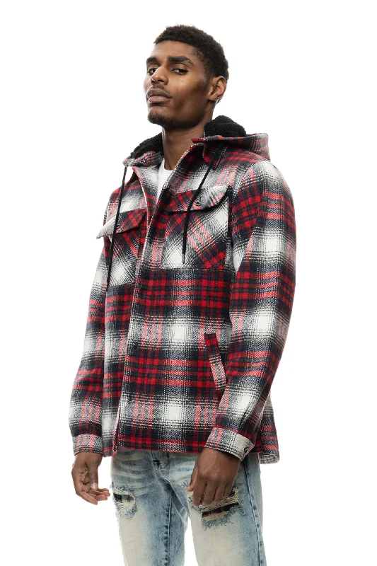 Flannel Shacket - Red