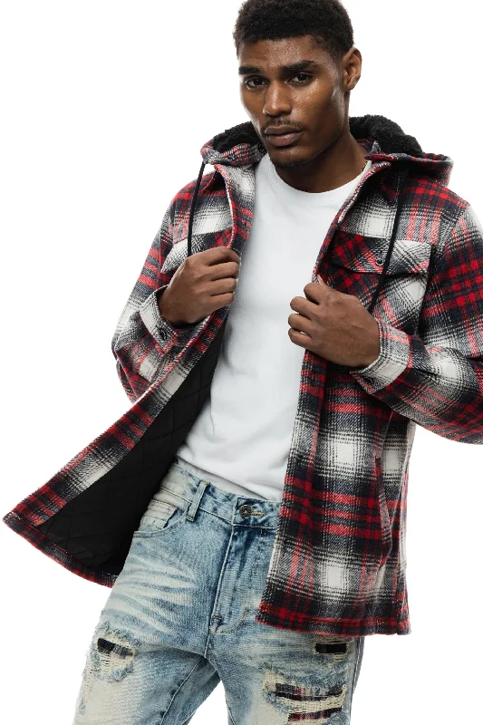 Flannel Shacket - Red