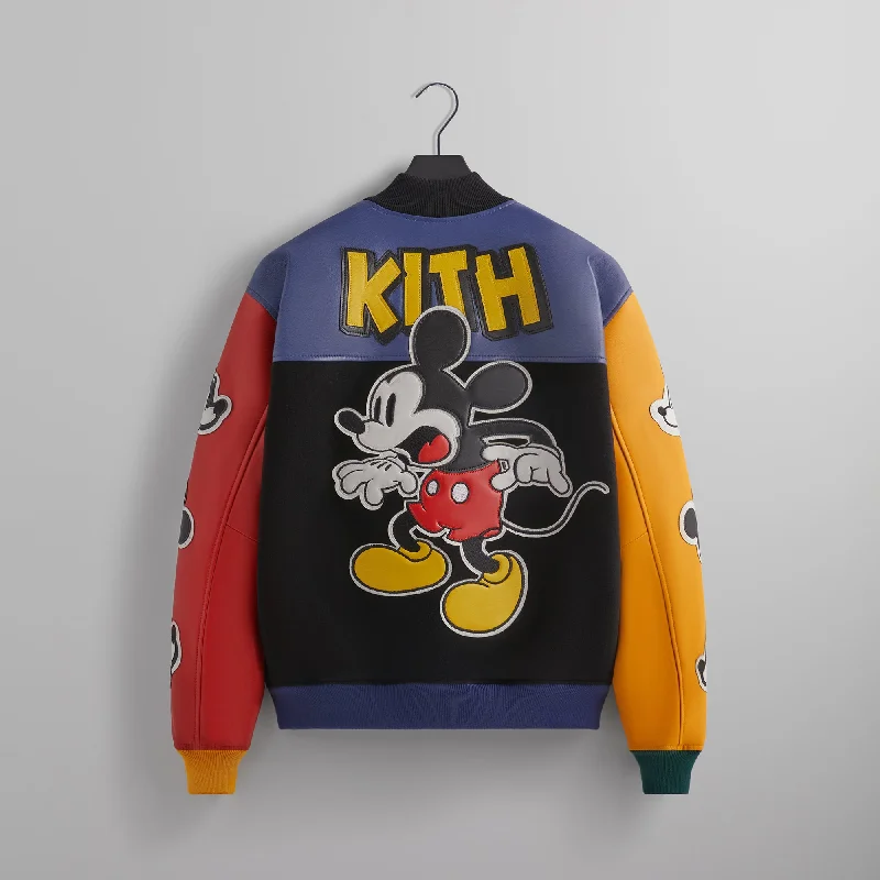 Disney | Kith for Mickey & Friends Wool Varsity Jacket - Black