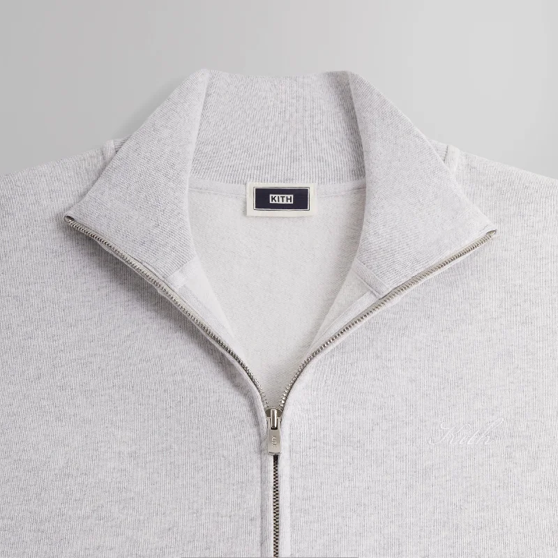 Kith Fleece Wyona Full Zip - Light Heather Grey