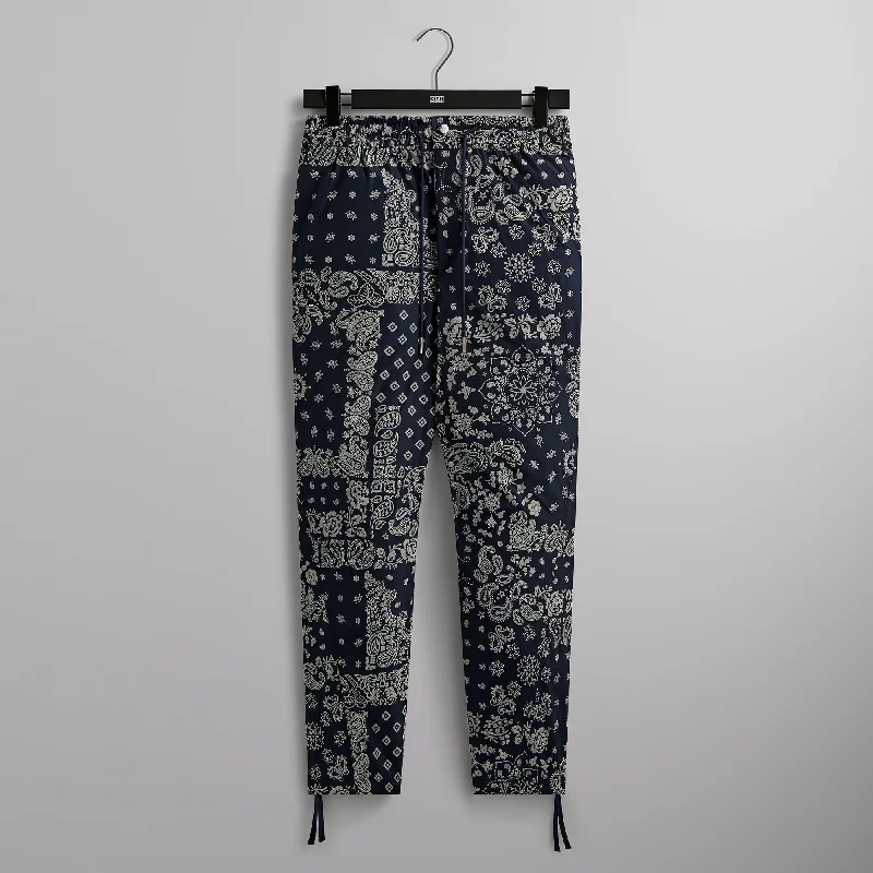 Kith Flocked Deconstructed Bandana Mercer 8 Pant - Nocturnal