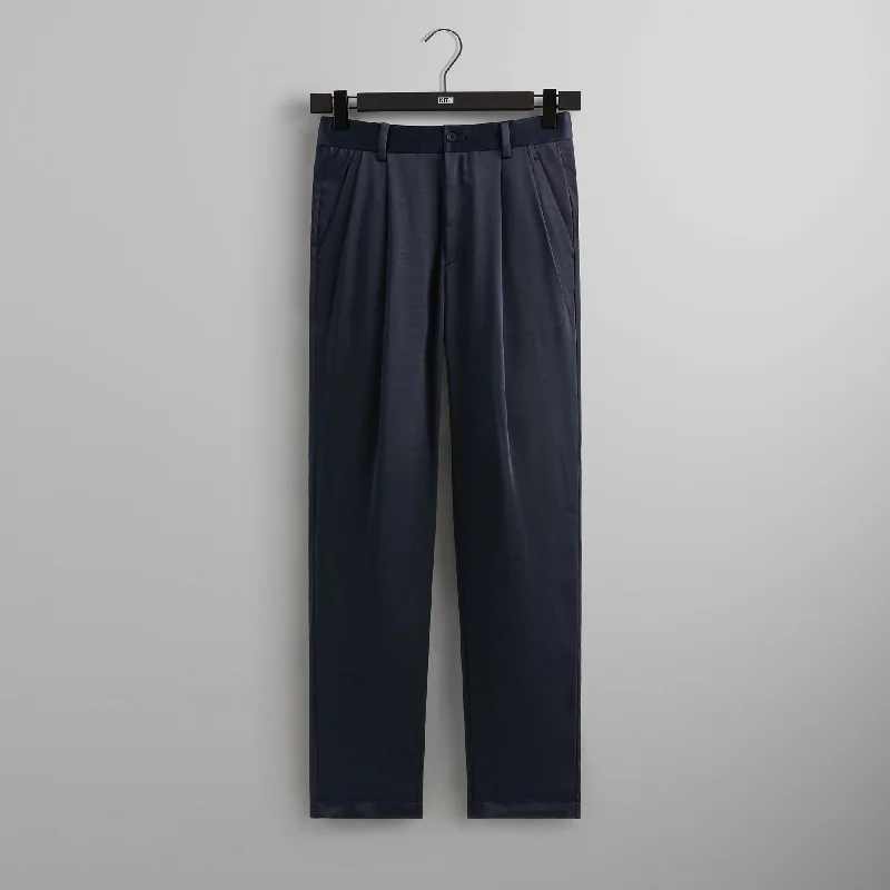 &Kin Vintage Satin Montrose Pant - Nocturnal