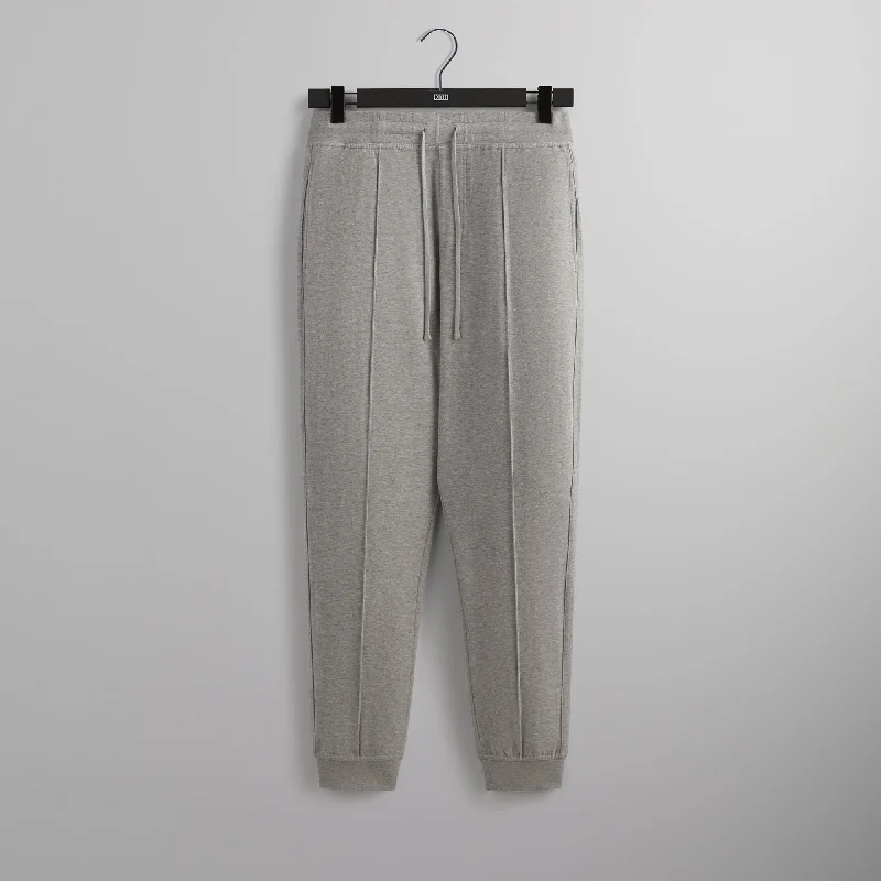 Kith Double Face Pierre Sweatpant - Mid Heather Grey