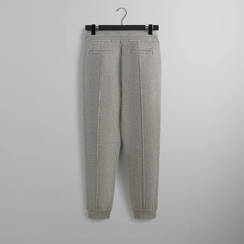 Kith Double Face Pierre Sweatpant - Mid Heather Grey