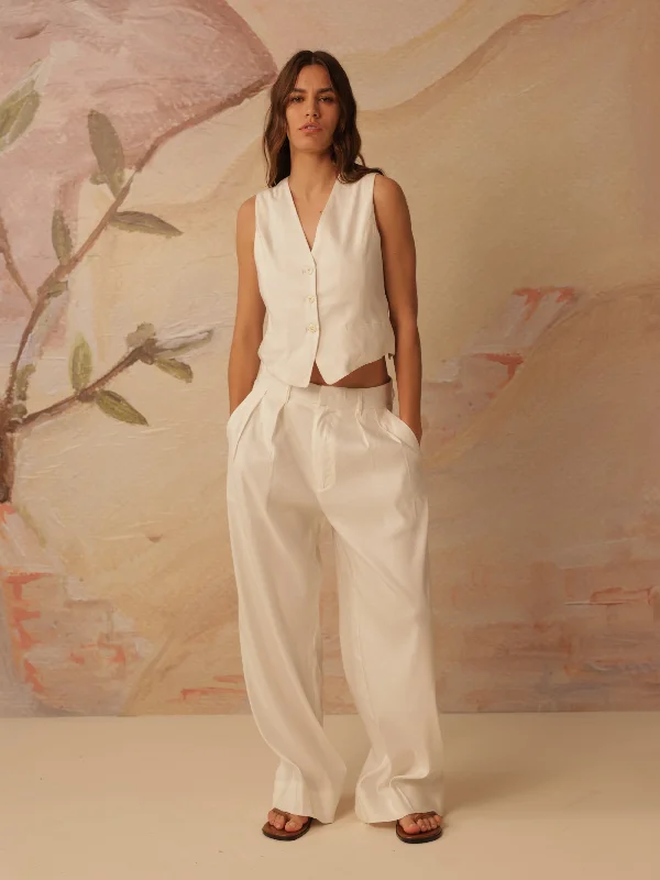 Linen Wide Leg Pants