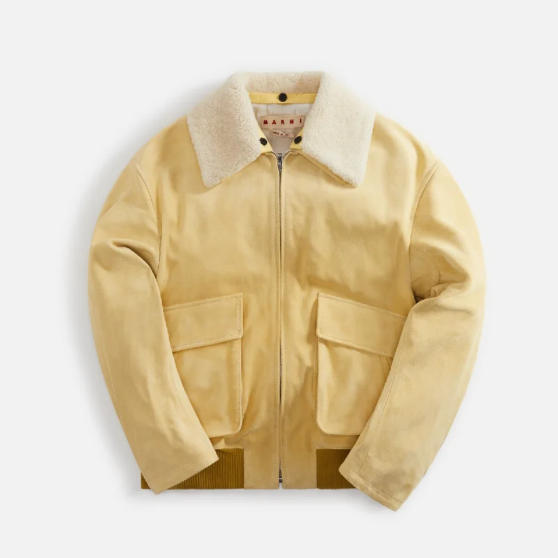 Marni Jacket Compact Suede - Pyramid