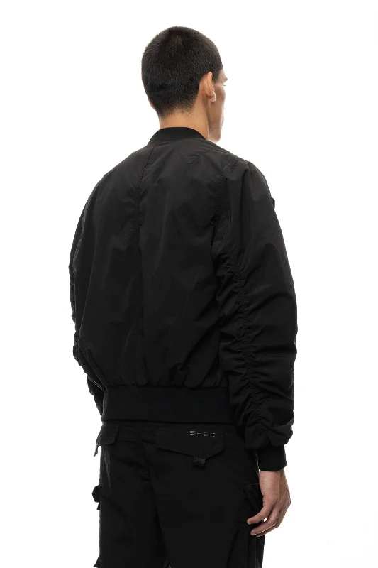 Mixed Media Utility Jacket - Black