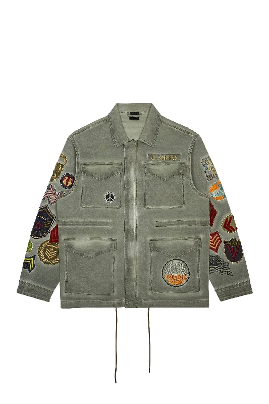 Pigment Dyed Twill M-65 Jacket - Vintage Army