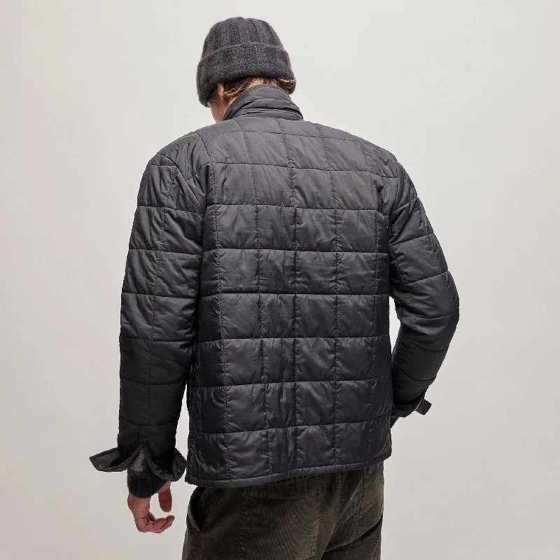 Quilted Shirt Jacket - Black