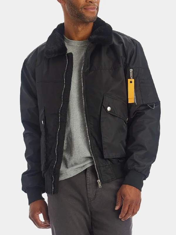 Sherpa Collar Bomber Jacket