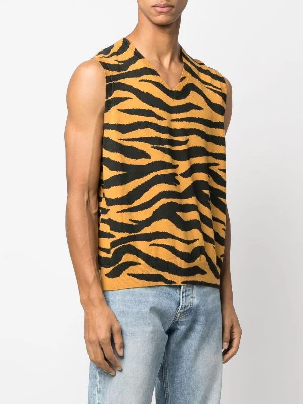 STUSSY Men Tiger Printed Sweater Vest