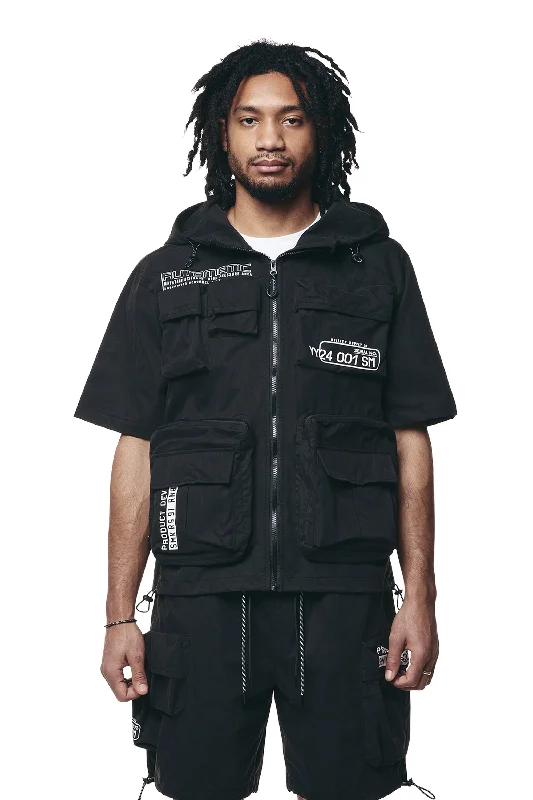 Utility Windbreaker SS Jacket - Black