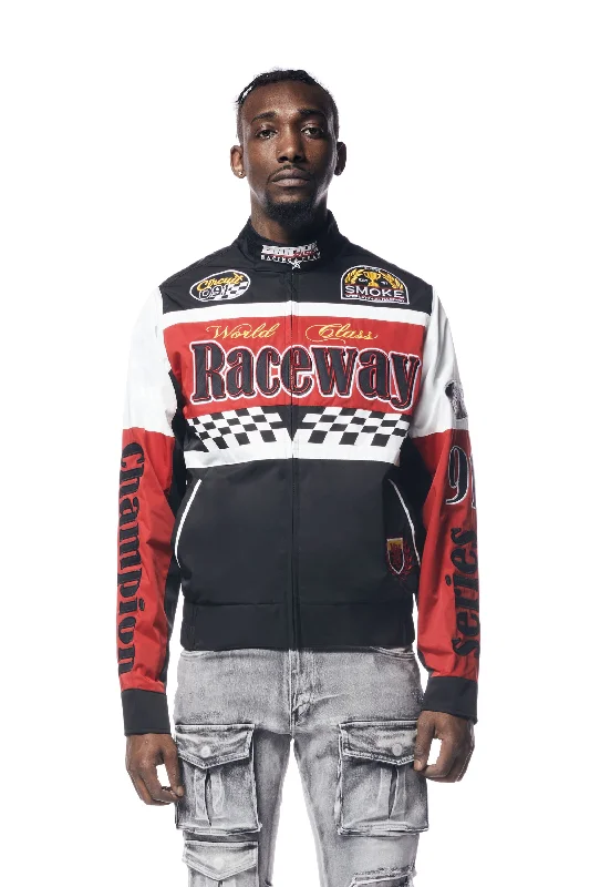 Windbreaker Racing Jacket - Black