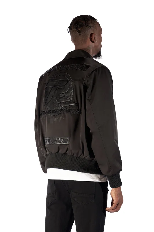 Windbreaker Racing Jacket - Black