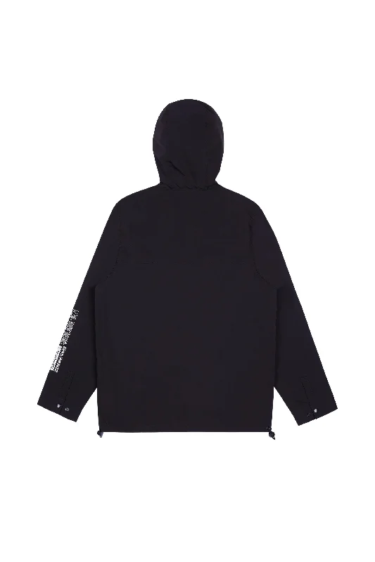 Windbreaker Utility Jacket - Black