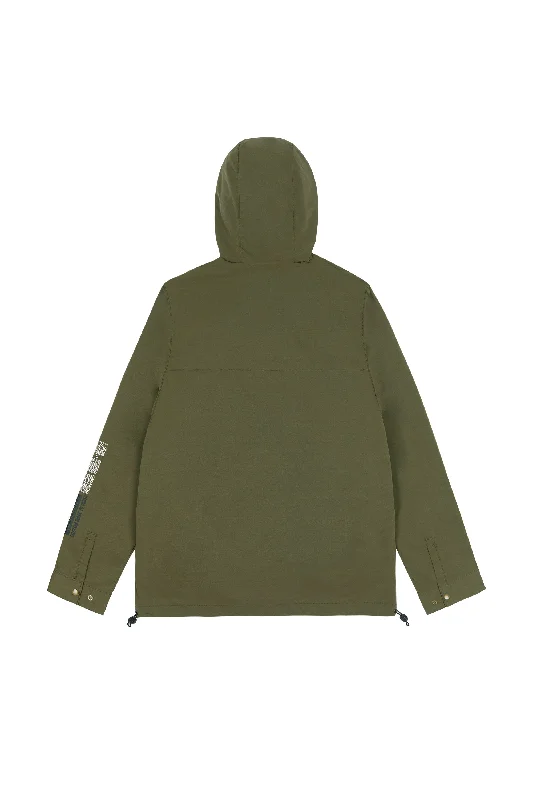 Windbreaker Utility Jacket - Olive