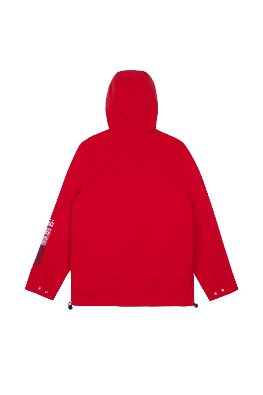 Windbreaker Utility Jacket - Red