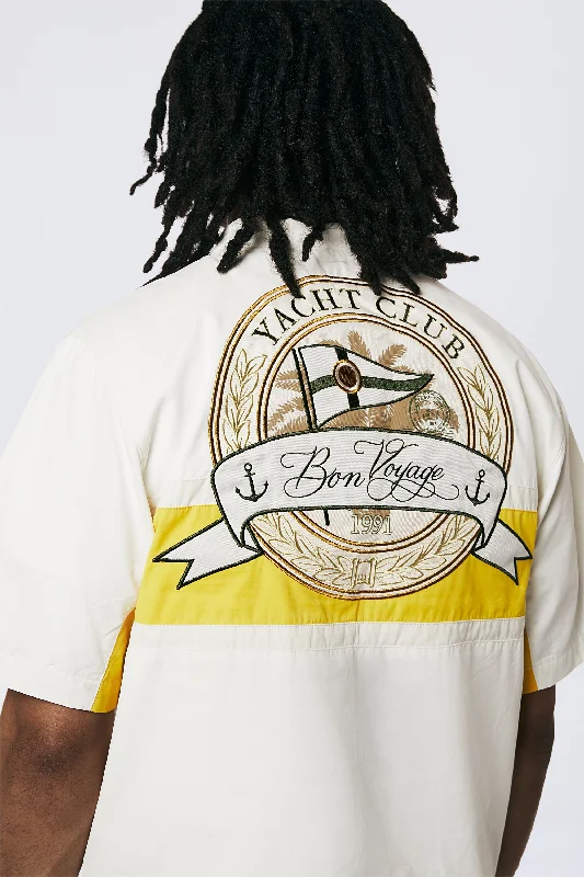 Yacht Club Short Sleeve Anorak - Snow White