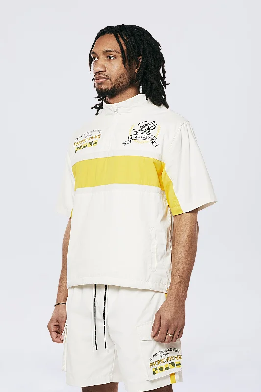 Yacht Club Short Sleeve Anorak - Snow White