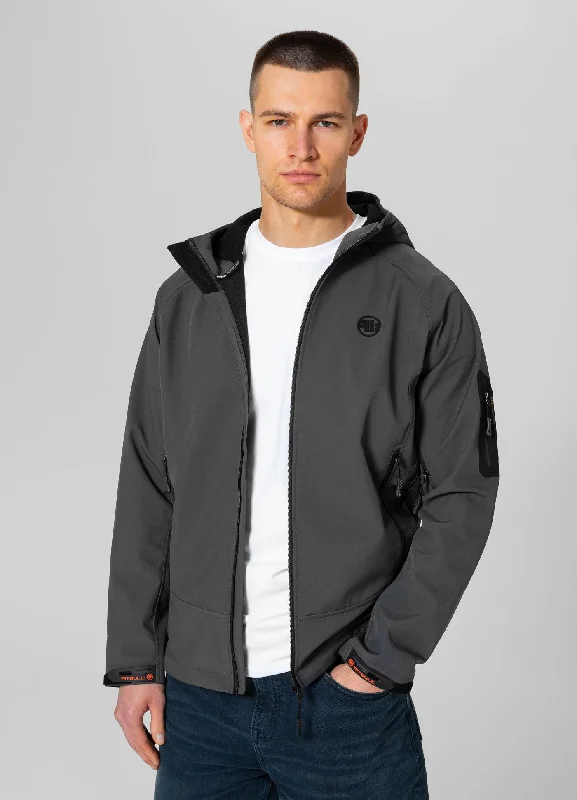 Men's Shirts with Embellished CollarsMen's hooded Softshell jacket Airfield