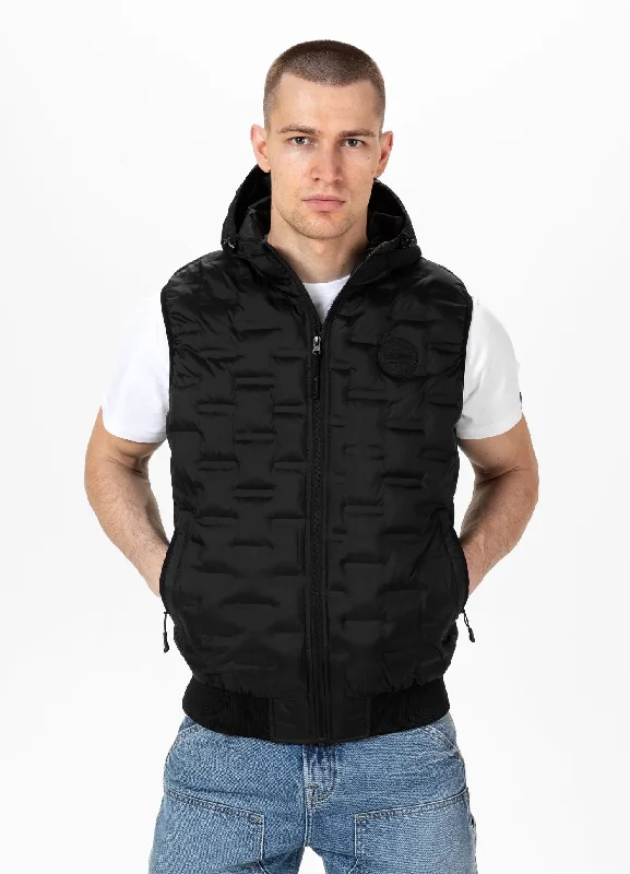 Men's Shirts with Appliquéd SleevesMen's hooded Vest Eclipse